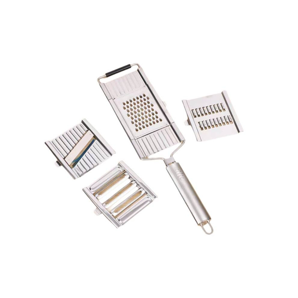 (4 Section) Purpose Vegetable Multi Slicer Peeler Stainless Cutter Steel Grater Tool Kitchen