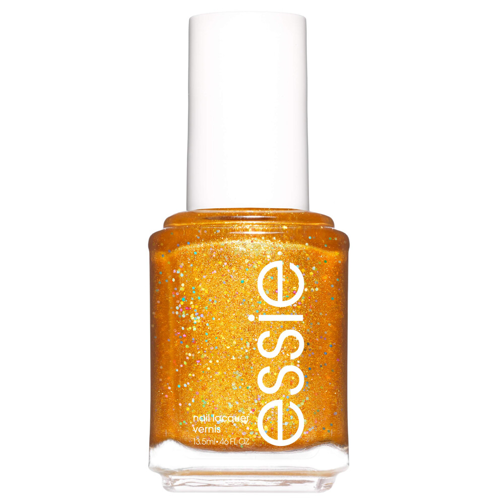essie winter nail polish  winter trend 2019  glitter finish  caught on tape  0.46 fl. oz.