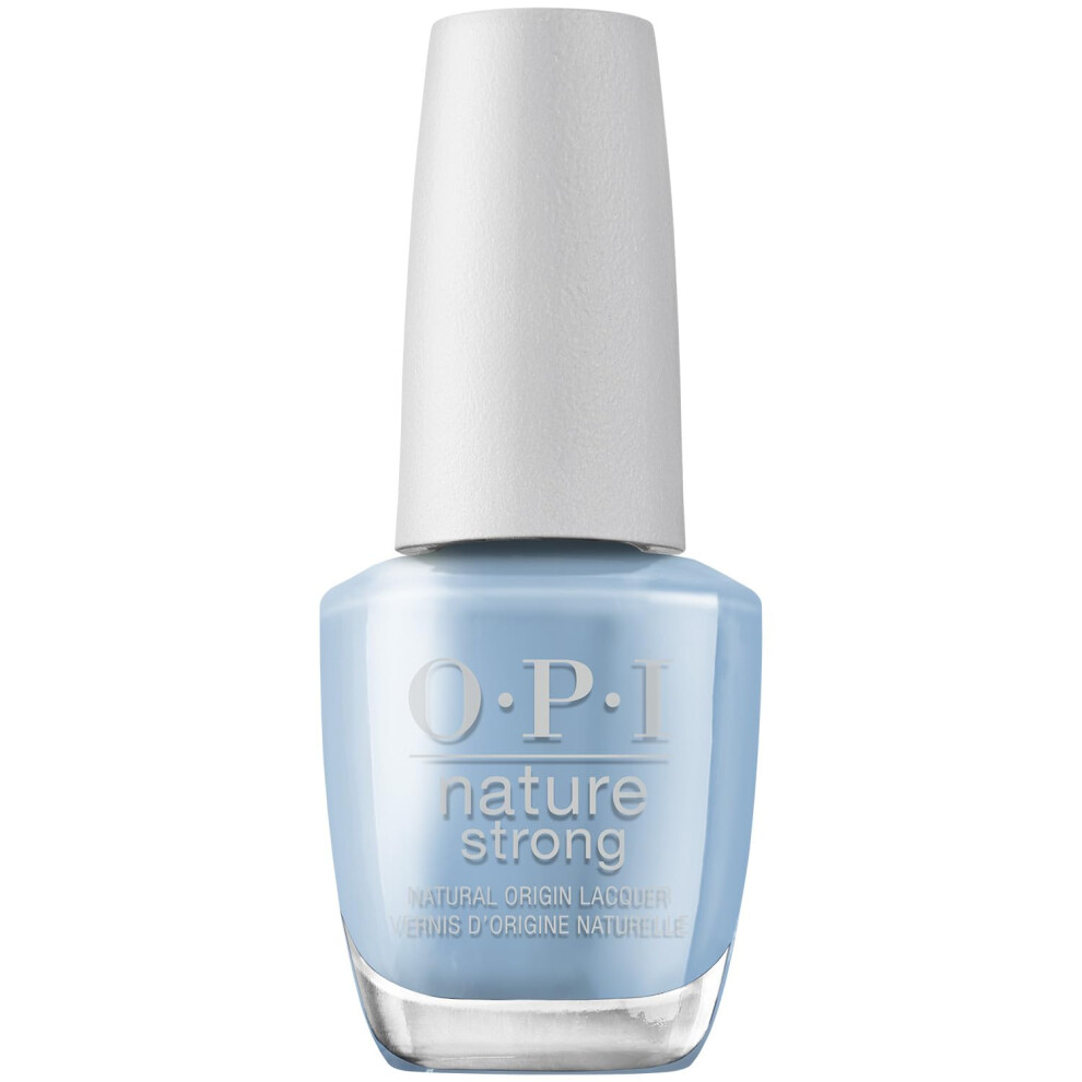 OPI Nature Strong Vegan Nail Polish  Big Bluetiful Planet  Blue Nail Polish  Natural Origin  Cruelty-Free Nail Lacquer  0.5 fl oz.