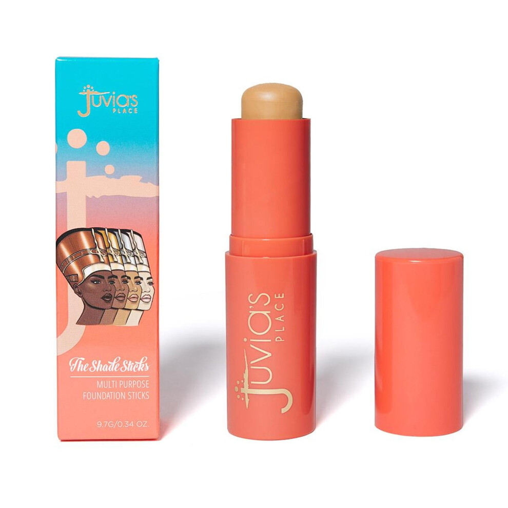 Juvias Sted Golden Juvia's Place Shade Stick Foundation Concealer Contour Bolivia Medium W/Cool Undertone .34 Oz