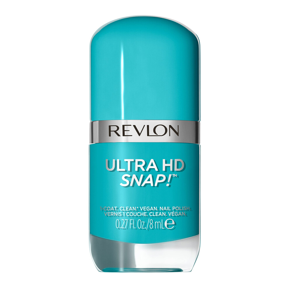 REVLON Ultra HD Snap Nail Polish  Glossy Nail Color  100% Vegan Formula  No Base And Top Coat Needed  004 Blue My Mind  0.27 fl. Oz.