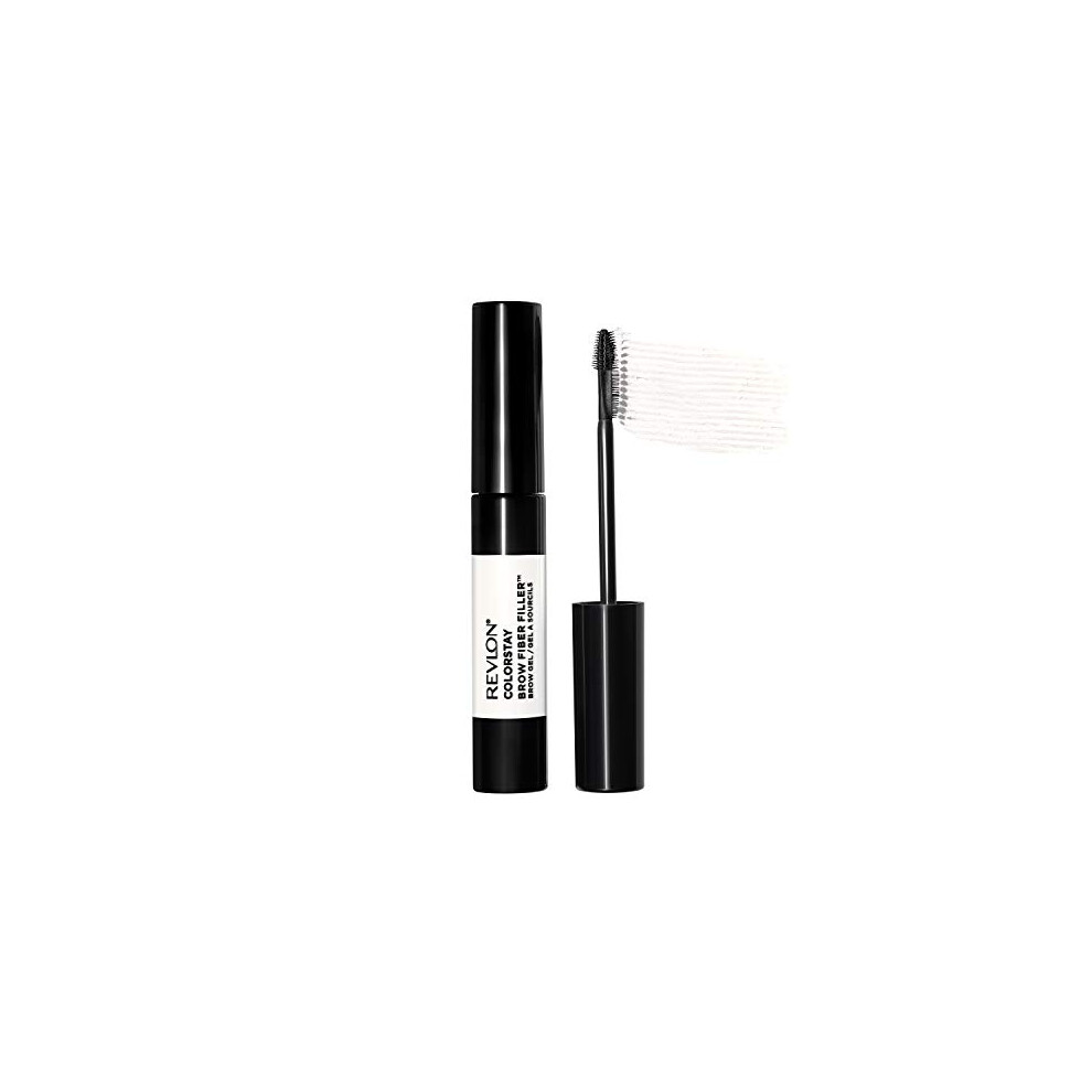 REVLON ColorStay Brow Fiber Filler  Longwearing & Volumizing Waterproof Eyebrow Gel  306 Clear  0.23 fl. oz.