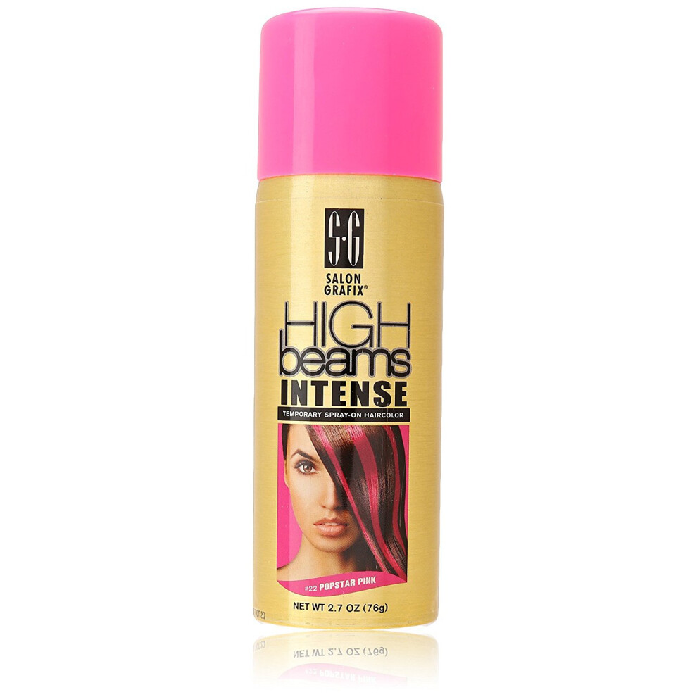 Salon Grafix Pink High Beams Intense Temporary Spray - Popstar For Unisex - 2.7 Oz Hair Color