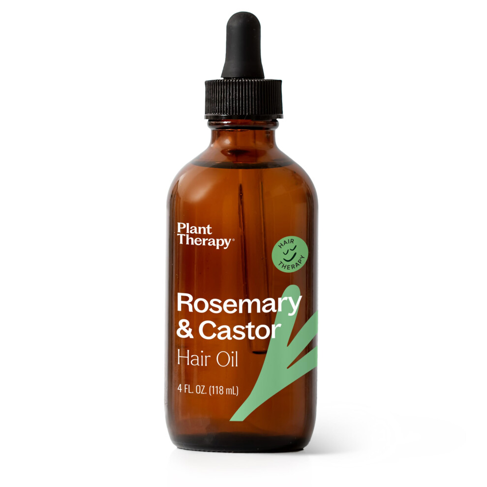 Planterapi Plant Therapy Rosemary & Castor Oil - 4 Oz Hair Treatment For Growth Shine Softness Healthy Scalp & Hair Mask