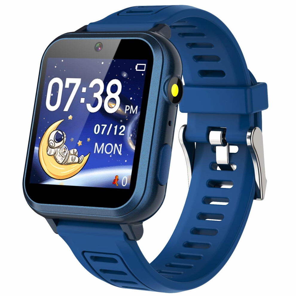 Kids Game Smart Watch For Kids With 24 Puzzle Games Hd Touch Screen Camera Music Player Pedometer Alarm Clock Calculator Flashlight 12/24Hr Kids Watch 752895932279