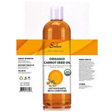 SULU ORGANICS Pure organische ongeraffineerde koudgeperste wortelzaadolie (8 oz)