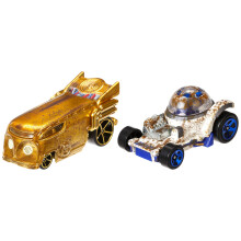 Hot Wheels Star Wars Rogue One Battle Damaged C-3P0 e R2-D2 Character Car (confezione da 2)