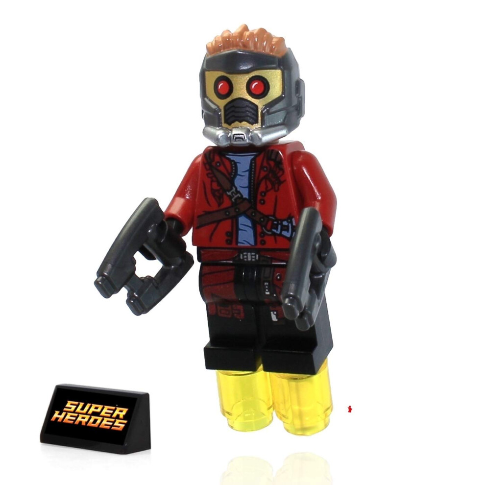 Lego Marvel Super Heroes Guardians Of The Galaxy Minifigur Star Lord (Mit Helm Und 2 Blastern)-image