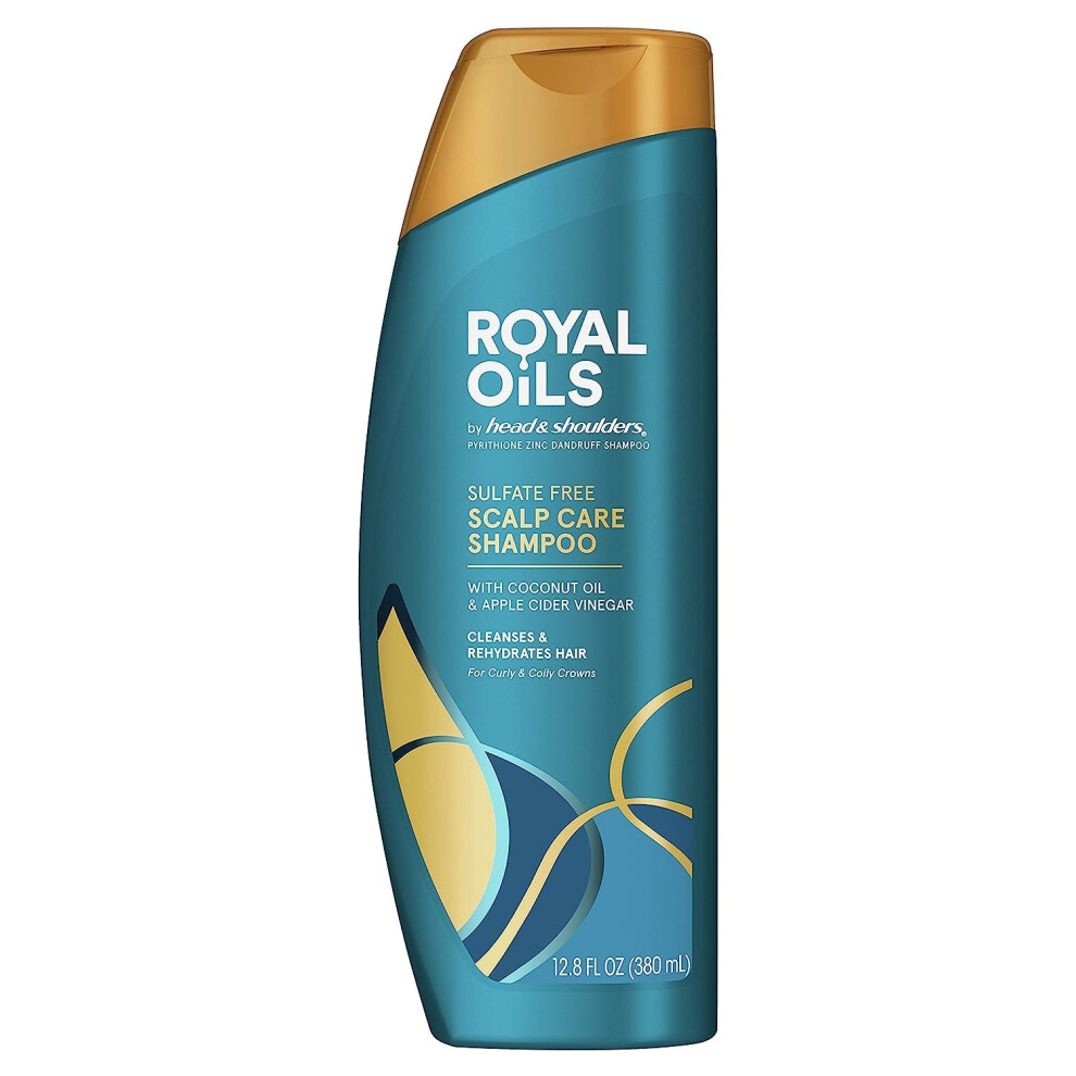 Head & Shoulders Royal Oils Moisturizing Shampoo  Anti Dandruff Treatment for Natural  Curly  and Coily Hair  with Coconut Oil and Apple Cider Vinegar