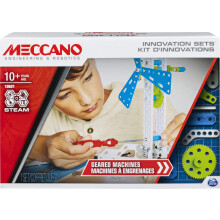 MECCANO, Geared Machines S.T.E.A.M. Bouwpakket met Beweegbare Onderdelen, voor 10 Jaar en Ouder