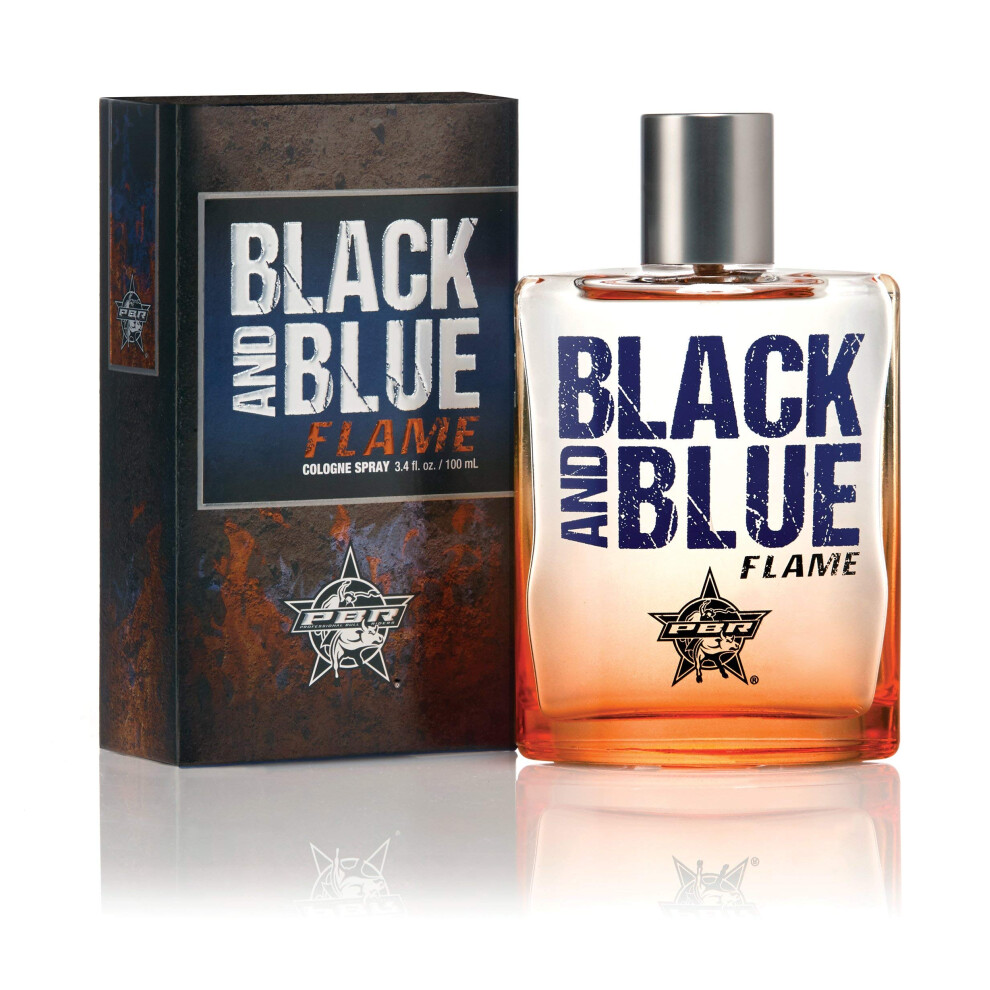 Tru Fragrance Beauty Tru Western Pbr Black And Blue Flame Men's Cologne 3.4 Fl Oz (100 Ml) - Sporty Clean Fresh