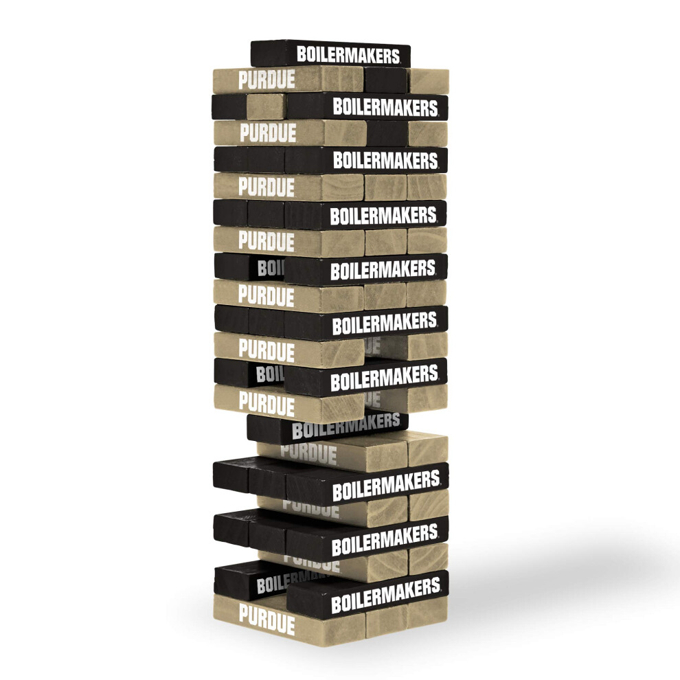 Tables empilables Wild Sports NCAA Purdue Boilermakers 3"""" x 1"""" x 0.5"""" couleur de l'   quipe