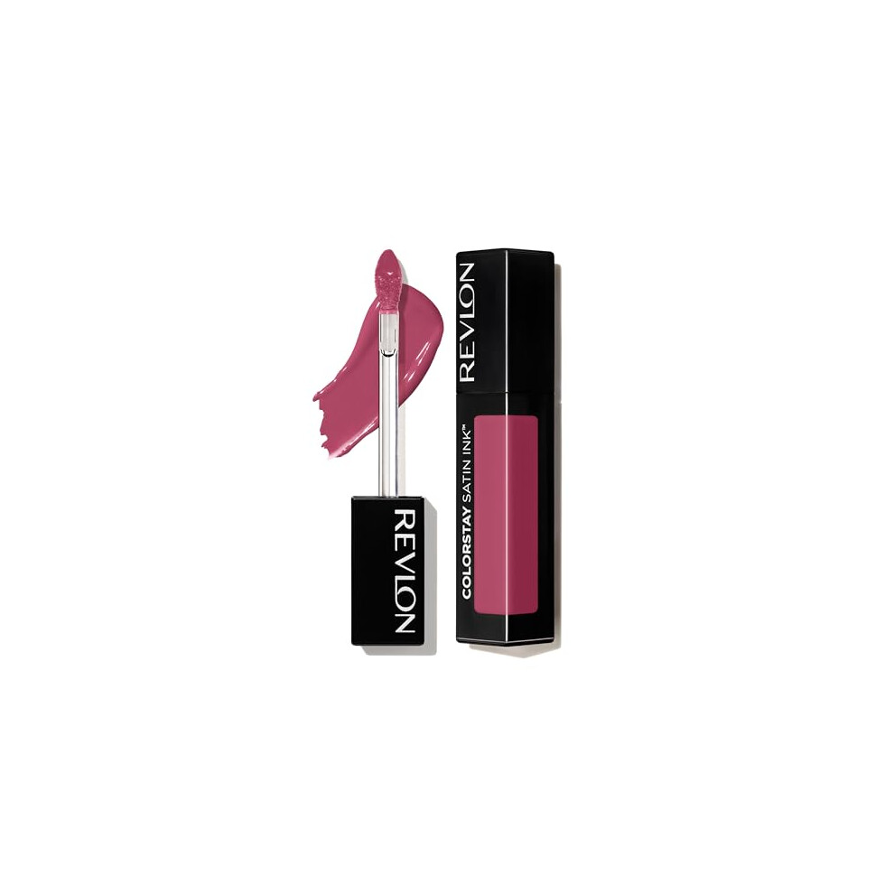 Revlon Liquid Lipstick  Face Makeup  ColorStay Satin Ink  Longwear Rich Lip Colors  Formulated with Black Currant Seed Oil  010 Your Majesty  0.17 Fl