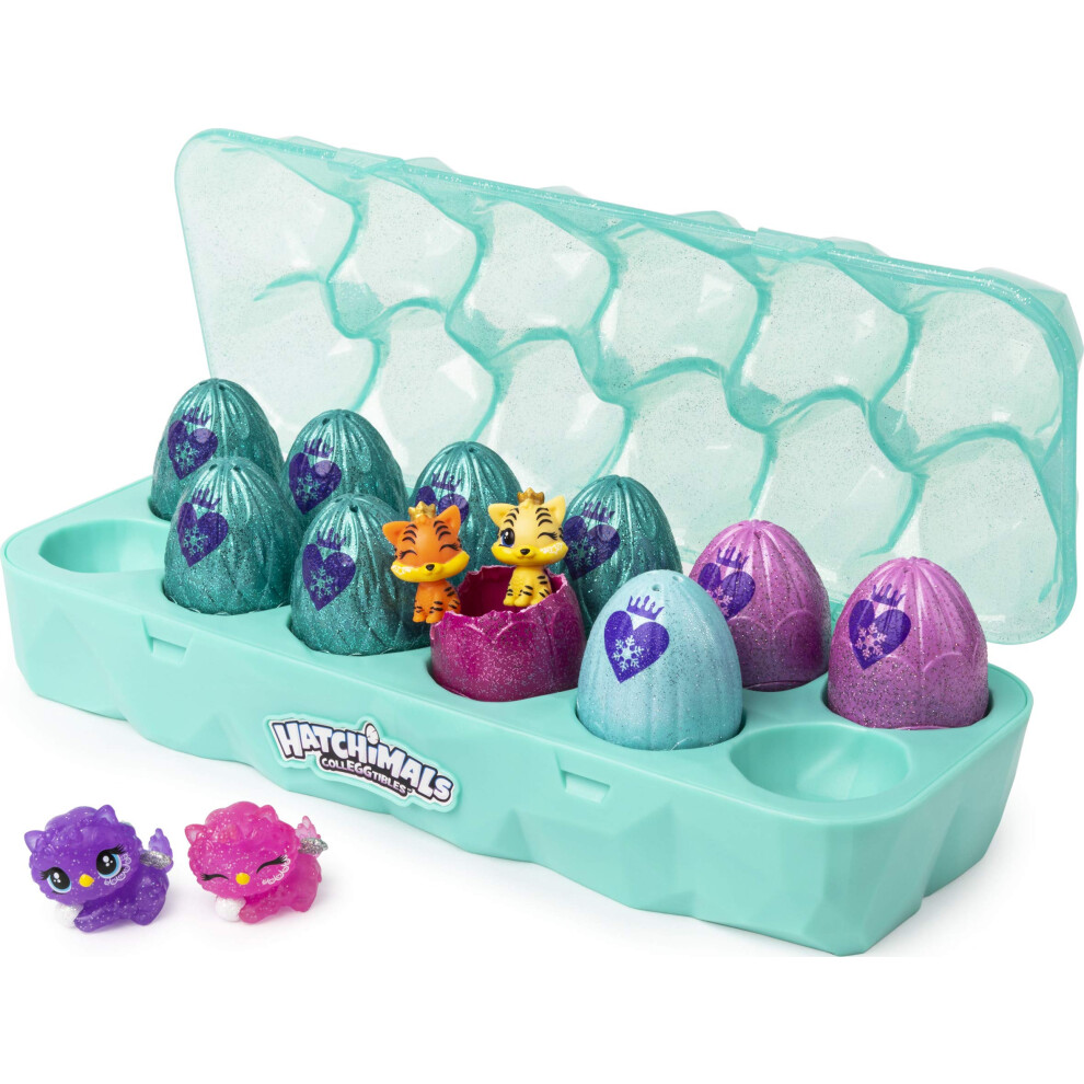 Hatchimals Colleggtibles Jewelry Box Royal Dozen 12-Pack Egg Carton With 2 Exclusive (Styles May Vary)