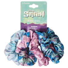 LUV HER Disney Stitch Scrunchies voor meisjes van alle leeftijden - 4 grote haarscrunchies voor meisjes - 4 bedrukte scrunchies met je favoriete pers