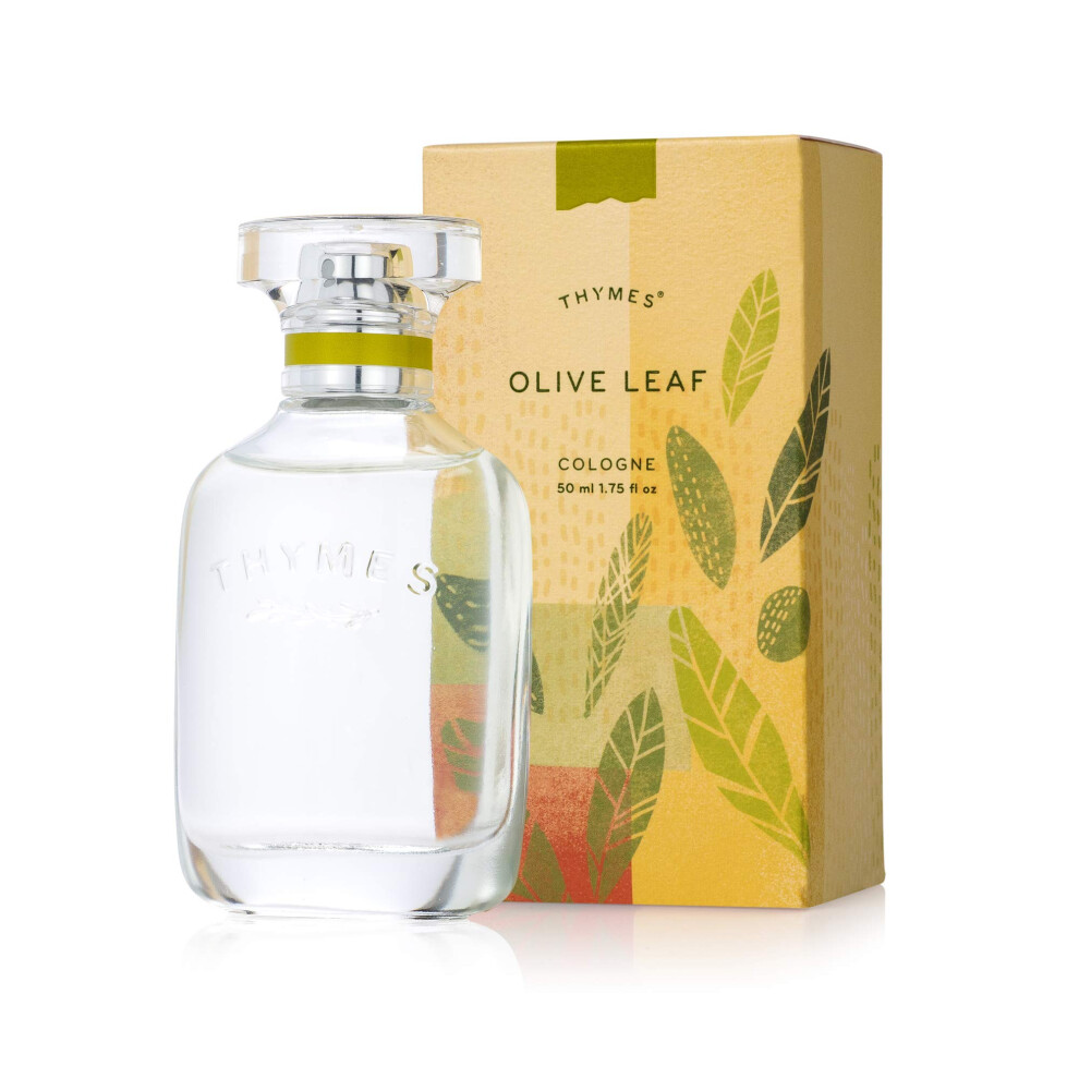 Thymes Green/Lavender - Olive Leaf Cologne - Fresh Fragrance For Men & Women - 1.75 Oz