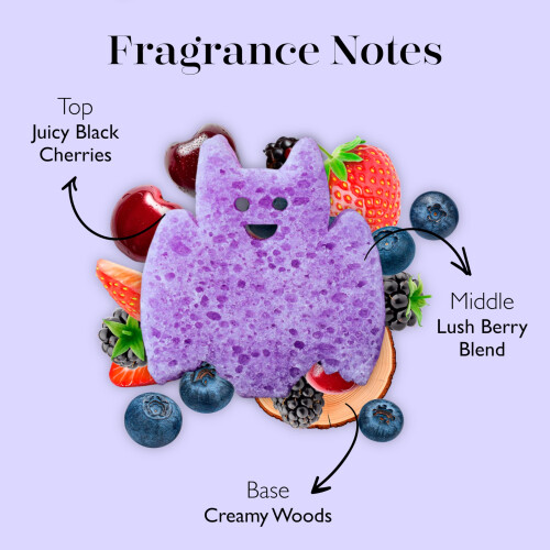Spongelle Berry Bite Bat | Boo Pals Lichaamsbuffer 1