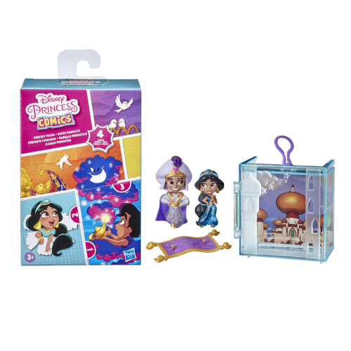 Disney Disney Princess Τέλειοι Δίδυμοι Jasmine, Διασκεδαστικό παιχνίδι Aladdin με 2 κούκλες 2