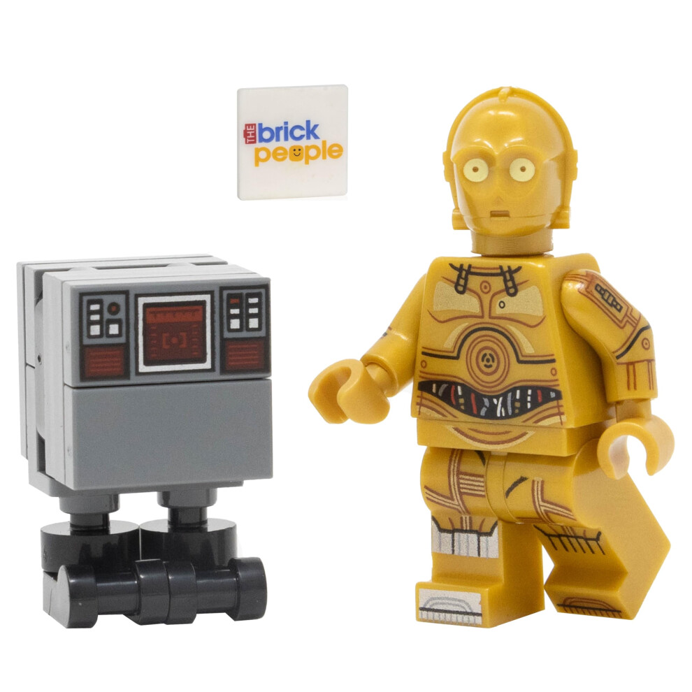 Lego Star Wars: C-3Po Minifigure With Gonk (Gnk) Droid