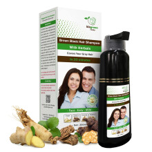 Biogreen Roots Ammoniakvrije kruidenhaarshampoo - Dekt effectief grijs haar voor mannen en vrouwen - Natuurlijke kleur en kruidenvoeding - Geen vlek
