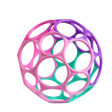Bright Starts Oball Easy Grasp Classic Ball Infant Toy in Pink/Purple Age Newborn and up. 4 Inches