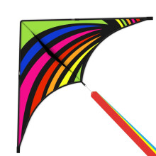 Mint's Colorful Life Delta Kite fr barn och vuxna extremt enkla att flyga drake med 3 band och 300ft drake strng bsta drake fr nybrjare