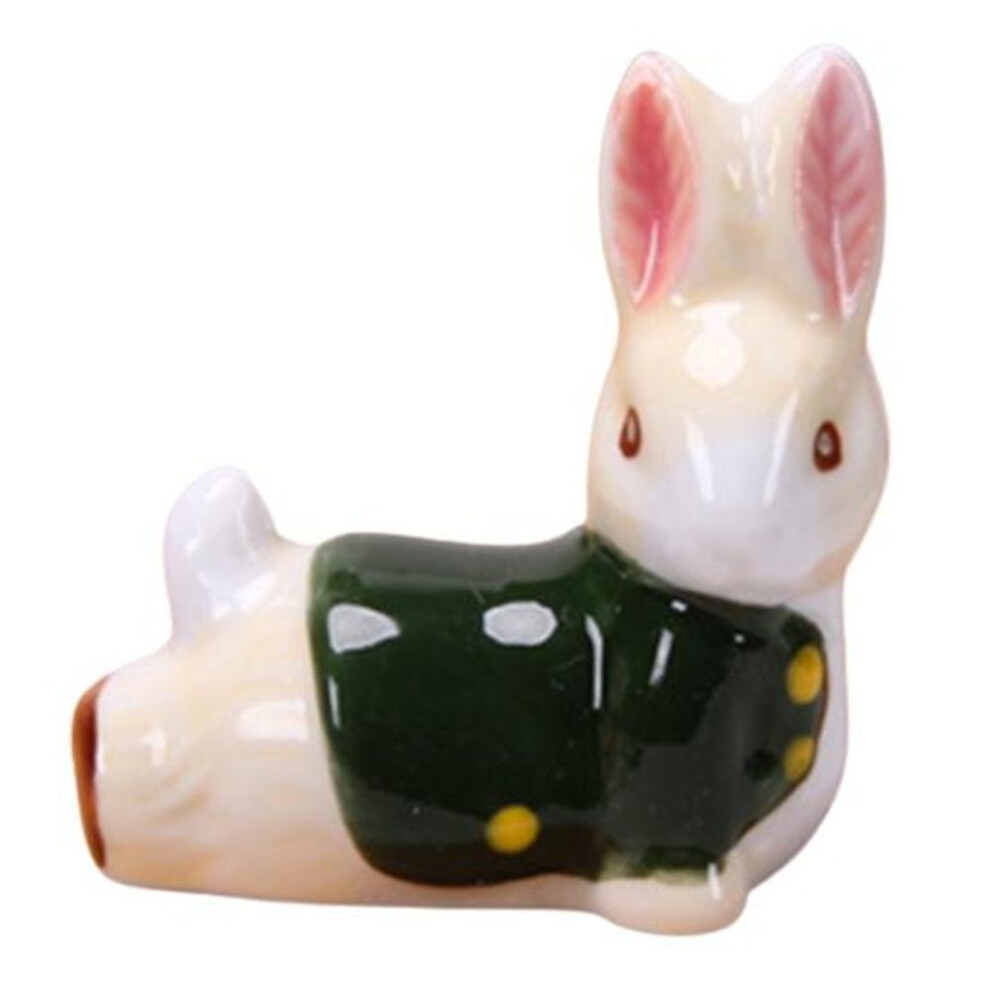(green) Exquisite Cutlery Rest Adorable Appearance Reusable Tableware Holder Chopstick Stand