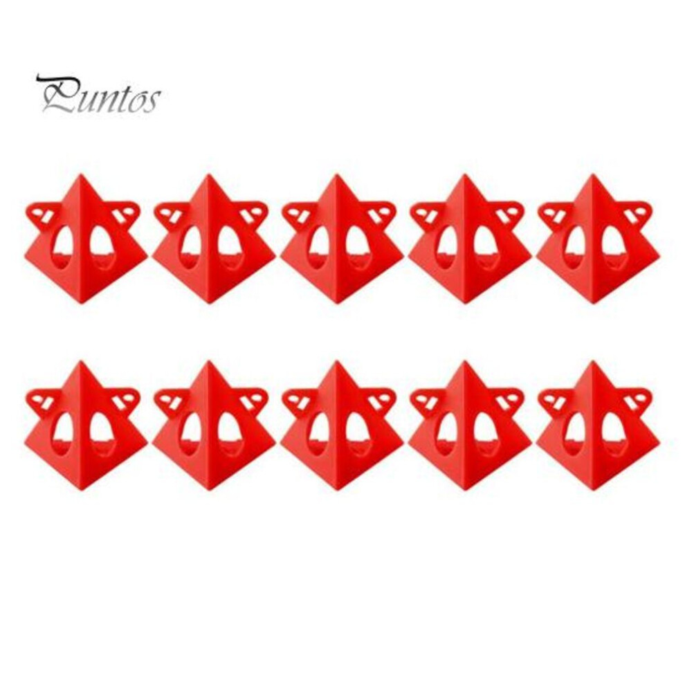 (red) 10pcs Painter Pyramid Stand Heavy Duty Mini Cone Painting Stand Canvas Door Triangle Riser Support Paint Pouring Cabinet Paint Holder