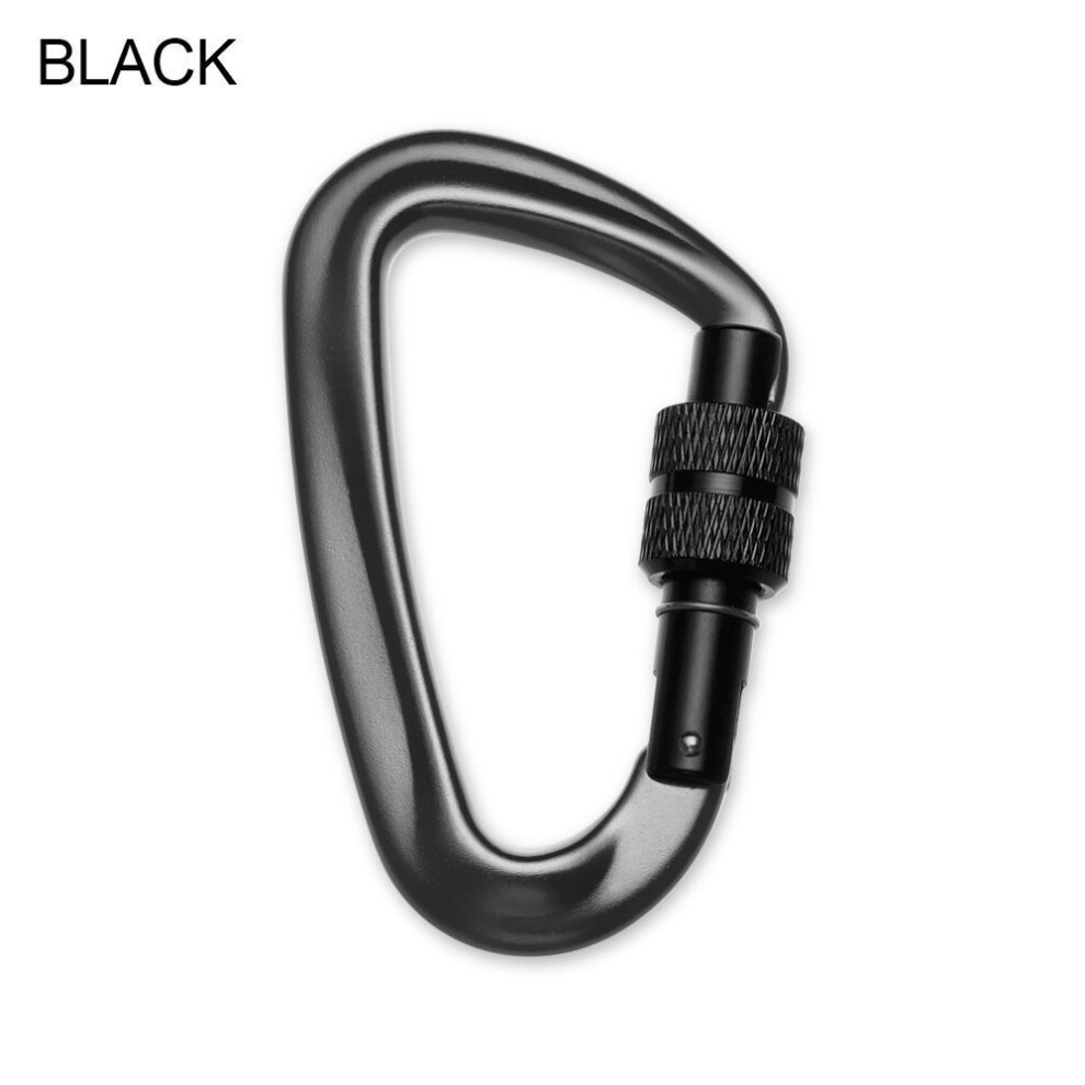 (black) Outdoor Tools Security Safety Locks Professional Climbing Buckle Quickdraws Lock Climbing Carabiner
