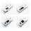 (22x22mm-E) Rotatable Bathroom Slide Bar Shelf Square Pipe Riser Rail Bracket  Hardware Bath Accessories 4