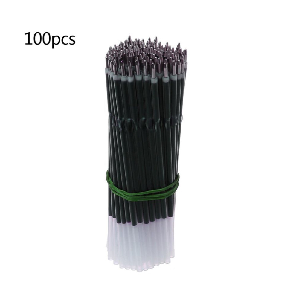(black) 0.7mm Pen Refills Replacement Smooth Writing Ballpoint Pen Refills for Retractable Pens Office School Supplies 100 pack