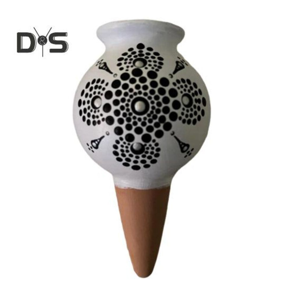 (white) Terracotta Self Watering Spike Planter Insert Irrigation Dripper Slow Release Plant Waterer Garden Automatic Watering Spike for Potted Plants