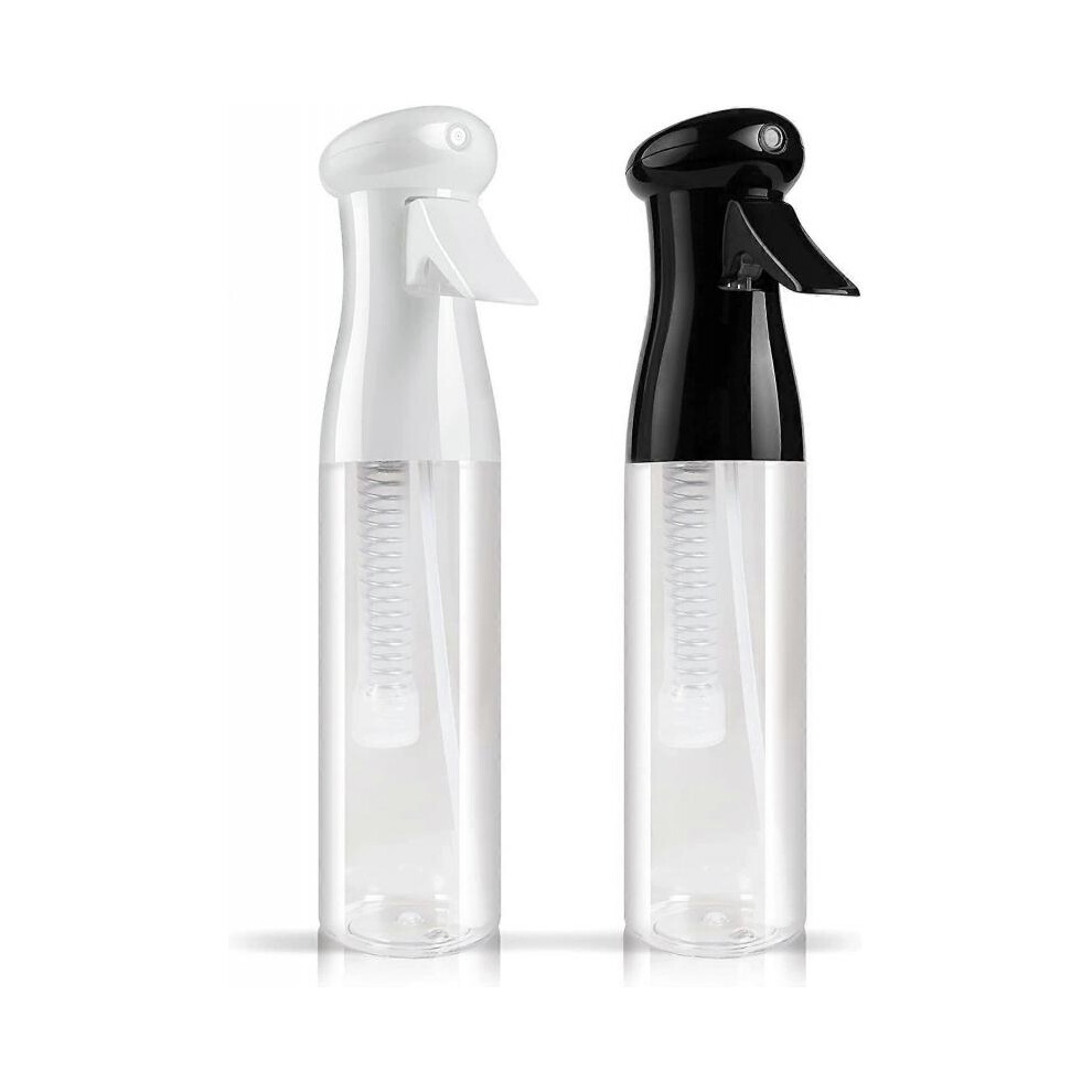 Hair Spray Bottles 2 Pack 250ml Refillable Continuous Mist Hair Toner Super Fine Mister Spray Bottle