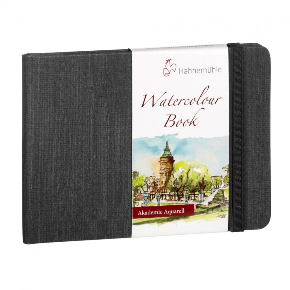 Carnet d'aquarelle Hahnemuehle 200 g/m   , format A4, paysage, 30 fl. oz, blanc