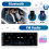 Rádio automotivo estéreo de 6,9 polegadas Single Din Carplay Android Auto, tela sensível ao toque HD, Bluetooth Mirror Link FM EQ SWC 6