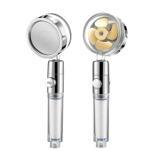 Supercharged Duschkopf Duschkopf Hochdruck Duschset Super Turbo Dusche mit 3 Sprühmodi Gold