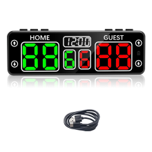Digitaal scorebord met afteltimer, LED-scorebord, elektronisch scorebord voor scheidsrechtersscoreborden en timer