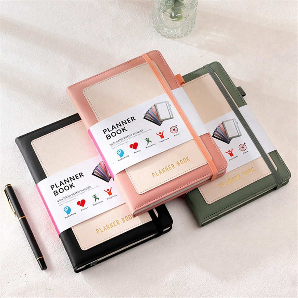 Agenda Settimanale 2024 Con Copertina In Pu, Formato Medio (A5), Copertina Rigida, 5,9 X 8,4 Pollici, Verde-image