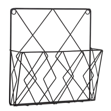 Estantería de pared para libros, organizador de puertas, revisteros, archivadores, estantería de alambre -A