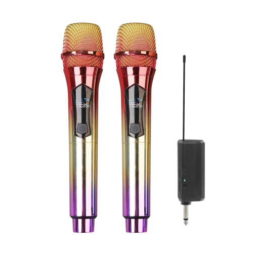 Microfono wireless, microfono dinamico portatile, sistema microfonico wireless con ricevitore ricaricabile C 1