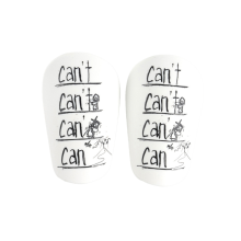 1 par de miniespinilleras de EVA resistentes al desgaste y con absorción de impactos para entrenamiento de fútbol, talla XS, color blanco