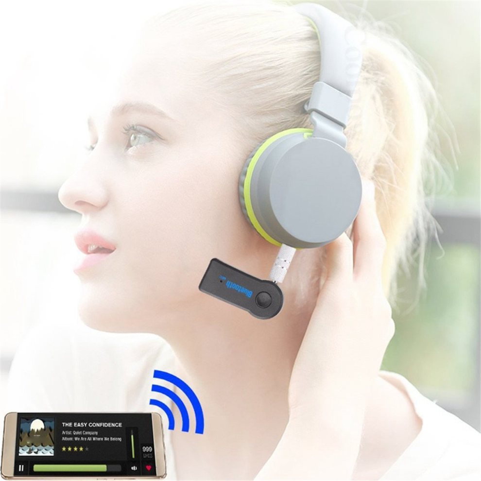 Photos - FM Transmitter 2-In-1 Wireless Bluetooth Receiver 3.5mm Aux Audio Music Adapter with Hands-Free Functionality USB BT Connectivity