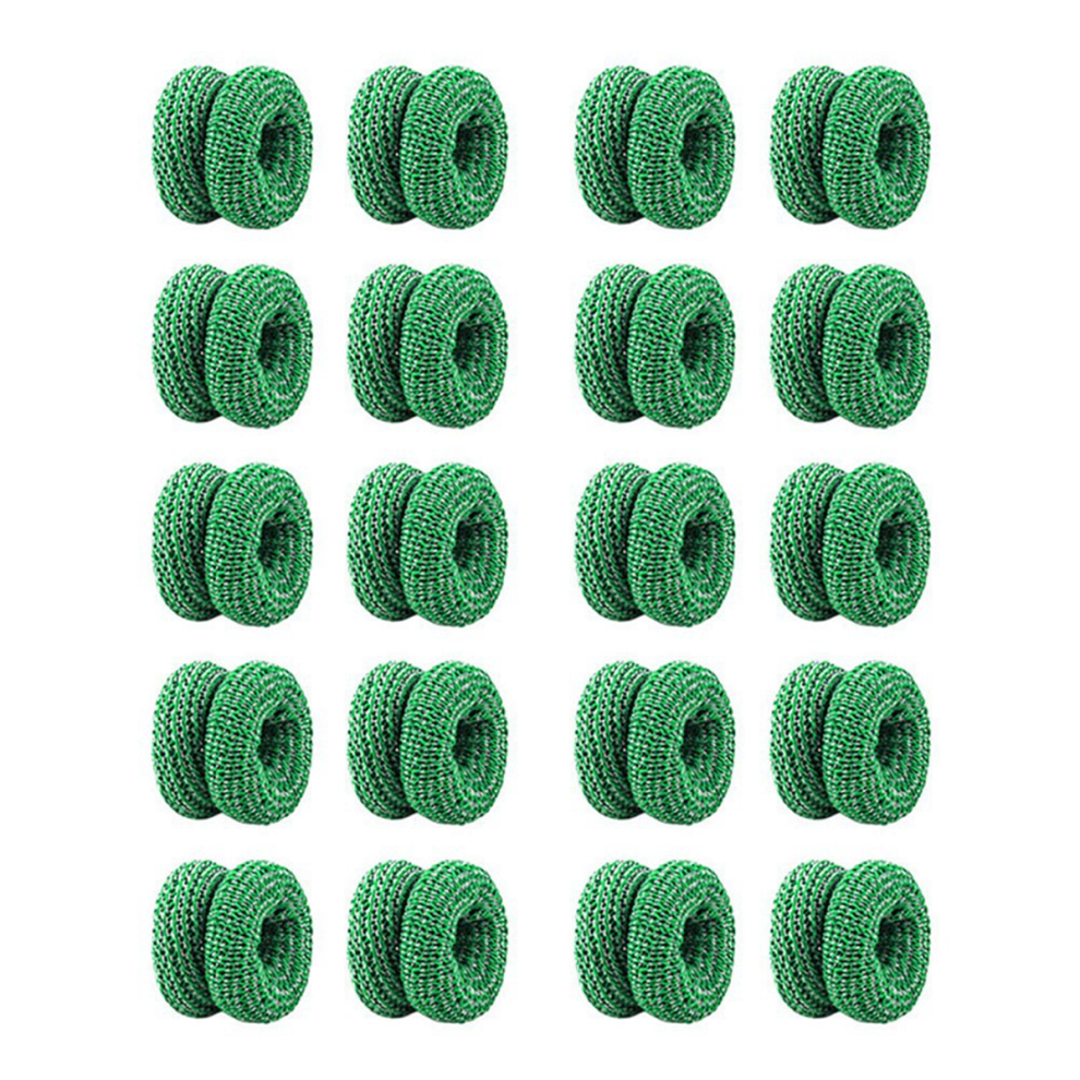 Typecat Green 20Pcs Tubular Finger Bandage,Finger Cots, Soft, Resilient, Breathable, Fit, Fixed And Wrapped Sports Bandages,