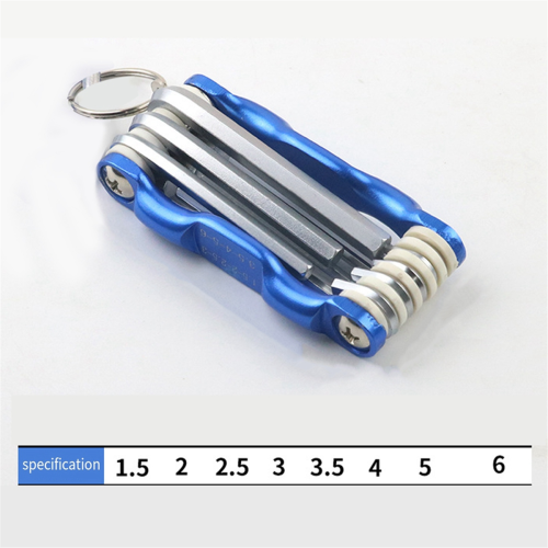 Folding Hex Key Box End Wrench Set Flat Ball Head Spanner Repair Car Hand Tools A 2