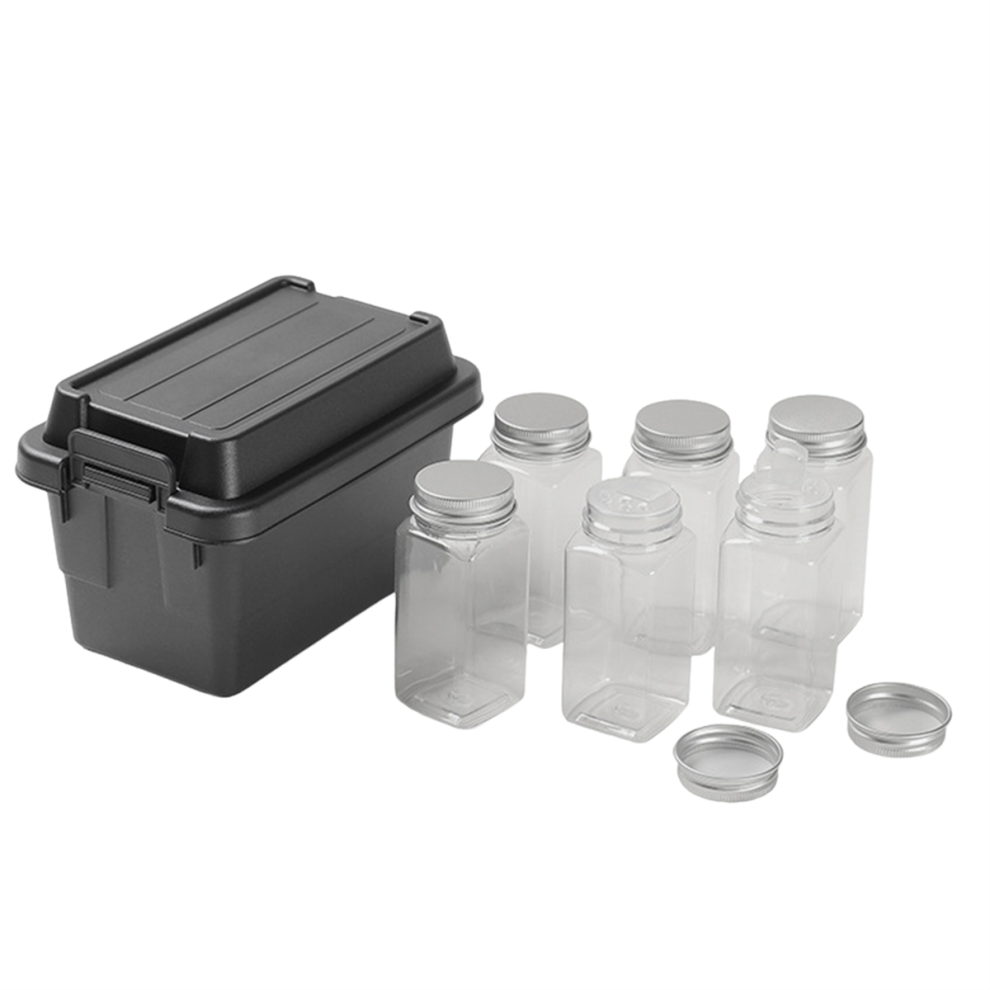 Coffre de rangement extérieur pour camping, voyage, randonnée, barbecue, coffre de voiture, noir