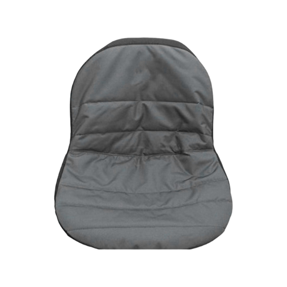 Housse de siège universelle pour tracteur tondeuse à gazon, coussin de confort rembourré, pochette de rangement, taille M (gris)