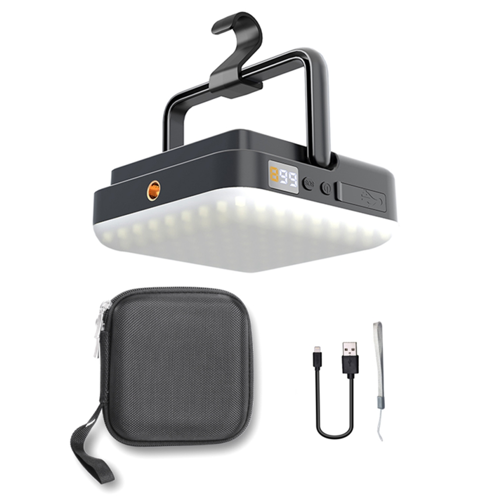 Lanterne de camping LED rechargeable 1000 lm, 13 500 mAh, lampe de tente portable et étanche pour pannes de courant, urgences et randonnées