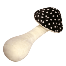 Mushroom Pillow, Plush Toy Home Decoration, Pillow Cushion, Girls Sleeping, Comfort Doll Black