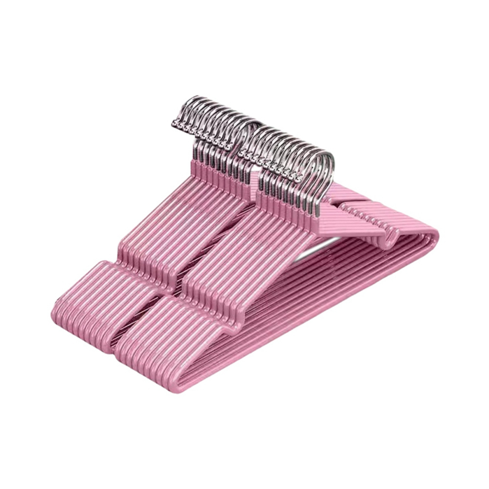 Grucce Per Abiti Con Design Antiscivolo, Senza Tracce, Robuste E Resistenti, Colore Rosa