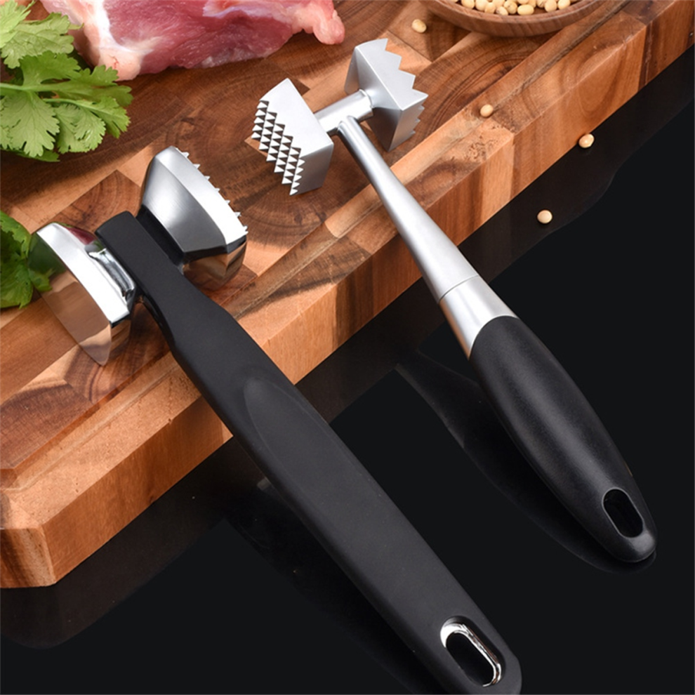 Martello Per Carne In Acciaio Inossidabile A Doppia Faccia, 2 Pezzi, Con Impugnatura Comoda Per Bistecche, Manzo E Pollo